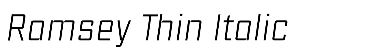 Ramsey Thin Italic